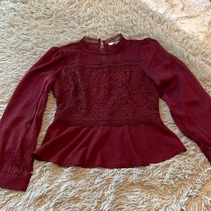 Burgundy MINE top